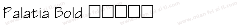 Palatia Bold字体转换